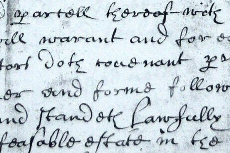 17th century handwriting